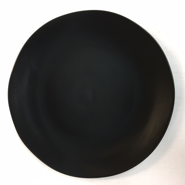 Black Matte Stoneware Charger